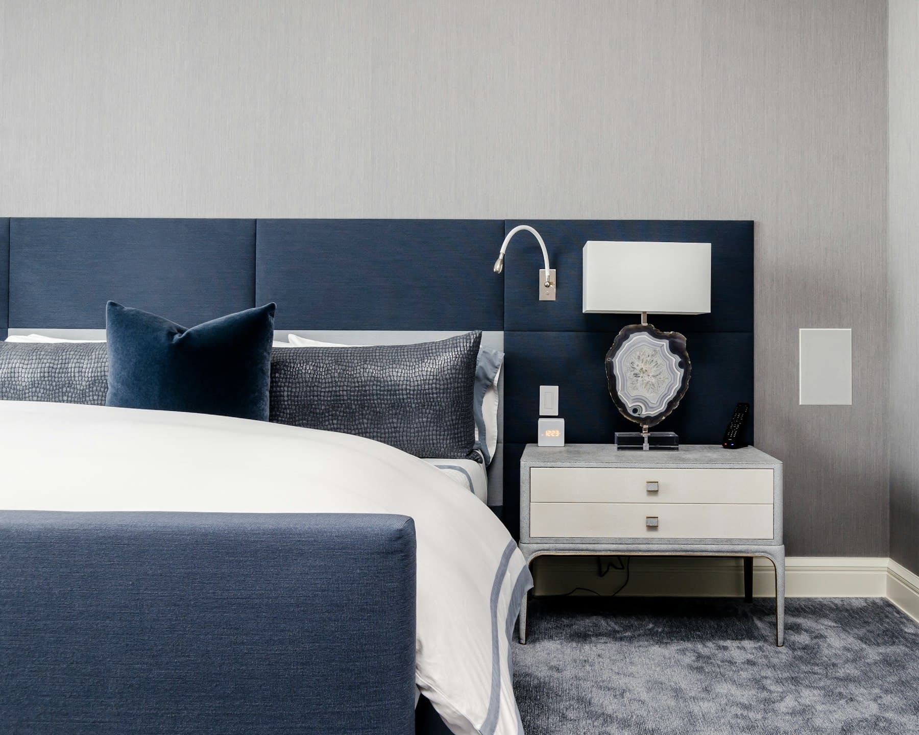 The primary suite, ocean-facing